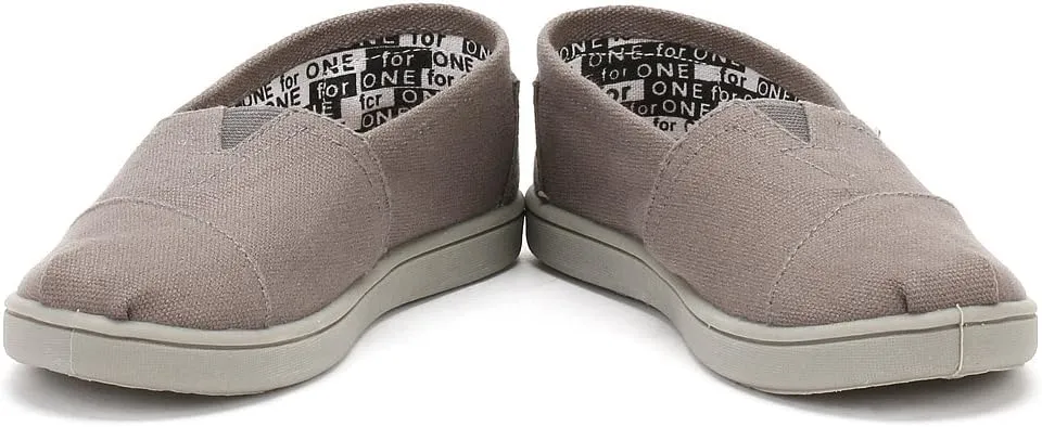 TOMS Kids Boys Alpargata - Black