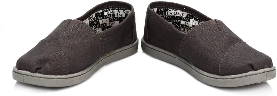 TOMS Kids Boys Alpargata - Black