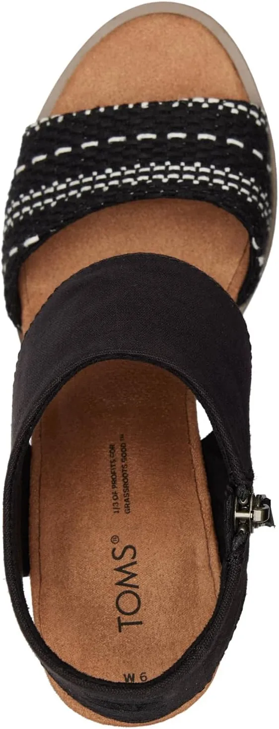 TOMS Womens Majorca Cutout - Black