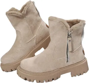 Trending Winter Boots For Women 2024 Snow Boots Warm Fur Lining Comfortable Fuzzy Ankle Booties Casual Loafers Shoes