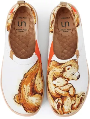 UIN Men's Slip Ons Loafers Canvas Lightweight Sneakers Walking Casual Art Painted Travel Shoes Hug Right Now
