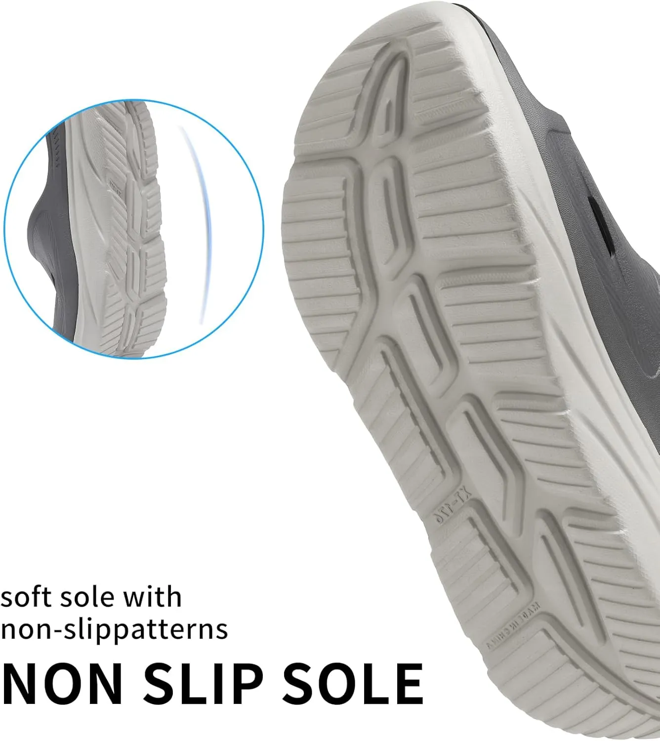 Unisex Adult Recovery Slides, Women and Men’s Plantar Fasciitis Thick Cushion Sandals with Arch Support, Orthotic Athletic Comfortable Lightweight Slippers for Indoor Outdoor