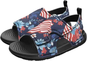Unisex-Child Casual Sandal Vintage American Flag Sport Outdoor Summer Sandals Open Toe Hiking Water Shoes for Boys Girls