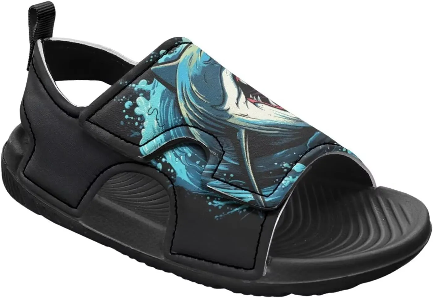 Unisex Sandals for Boys Girls Hook and Loop Sport Outdoor Hiking Athleic Sandals Open Toe Water Shoes Lightweight