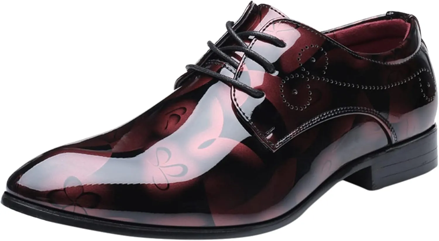 Vintage Shoes Men Leather Classical Style Shoes for Men Slip On PU Leather Low Rubber Sole Block Heel Work Double Monk Strap Leather Men's Shoes