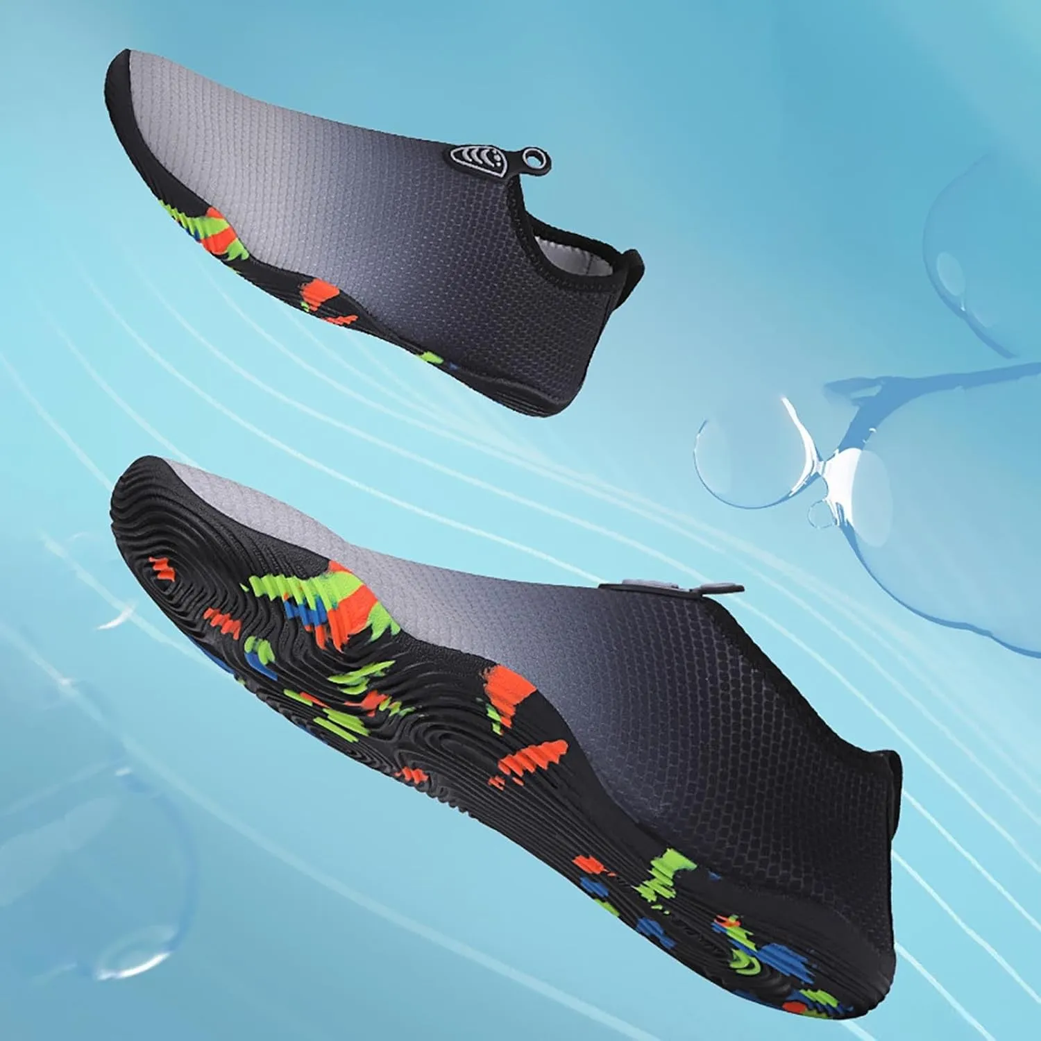 Water Shoes Men Wide Width Barefoot Aqua Socks Quick Dry Women Hiking Water Shoes Mens Water Shoes Wide Aqua Sports Outdoor Shoes for Pool Beach Surf Water Park Yoga