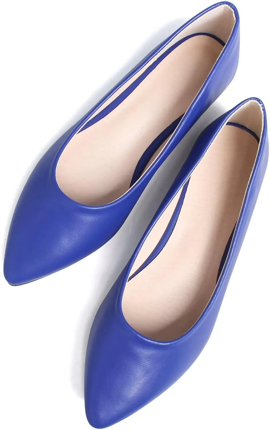 WENJIAZHIZHI Women's Pointed Toe Ballet Flats Elegant Slip-Ons Female Flat Shoes Comfortable Work Shoes Female Loafers