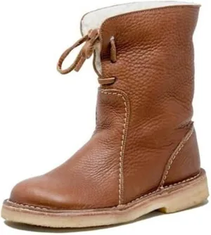 Winter Boots For Women 2024 Mid-Calf Snow Boots Fur Lined Warm Slip On Comfortable Outdoor Short Ankle Booties 2024