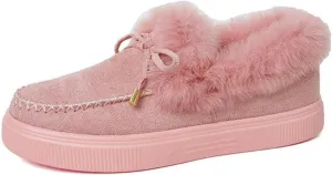 Winter Boots For Women Fashion Snow Boots Winter Shoes with Fur Lined Warm Slip On Casual Comfortable Fuzzy Loafers