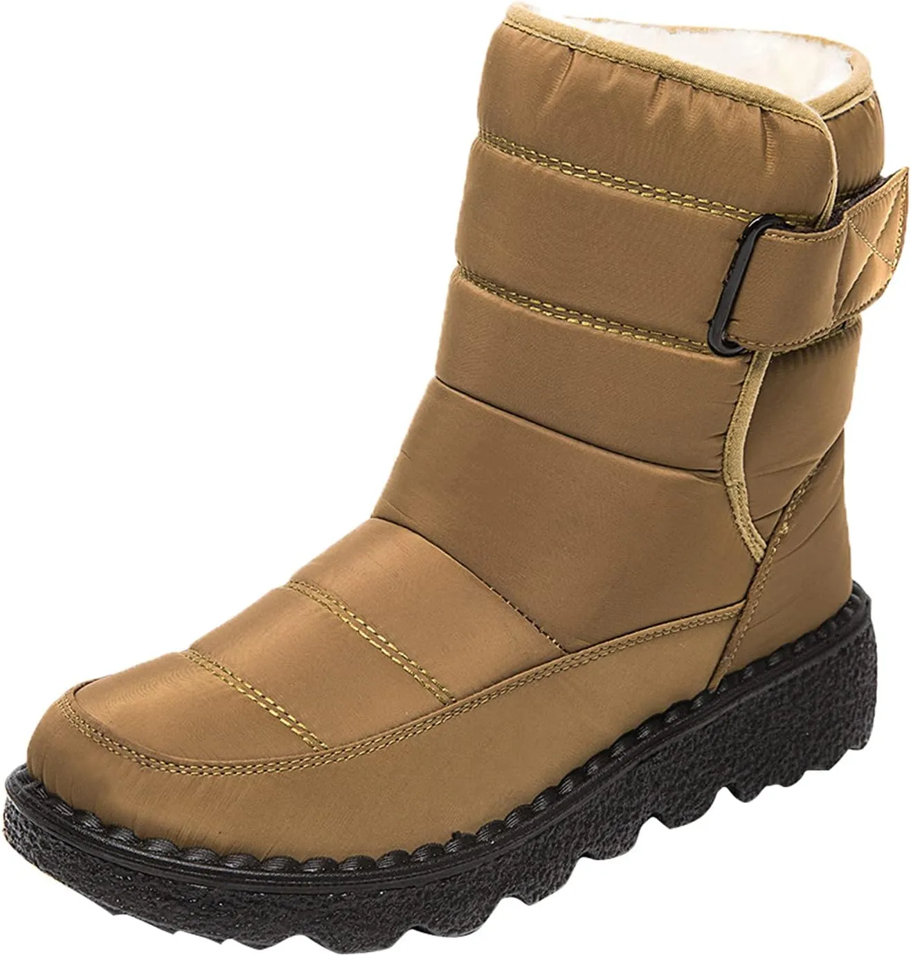 Winter Boots for Women Waterproof Winter Boot Ladies Slip On Womens Snow Boots Winter Shoes Warm Fur Lined Womens Fur Lined Slip On Boot Mens Casual Shoes Mens Booties Winter