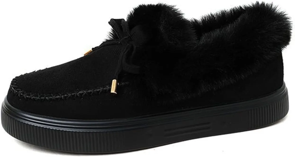 Winter Shoes For Women Fashion Womens Warm Outdoor Walking Winter Mid Calf Lace Up Boots Closed Toe Side Zipper Riding Low Heel Chunky Platform Military Combat Boot