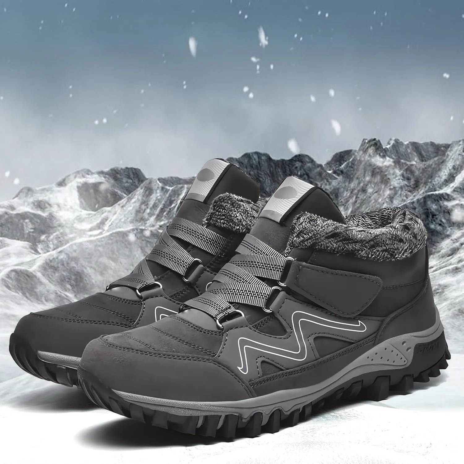 Women Boots Winter Black Ladies Snow Boots Winter Shoes Womens Snow Boots Winter Warm Ankle Boots Plush Lined Snow Boot Barefoot Shoes Women Mens Winter Booties