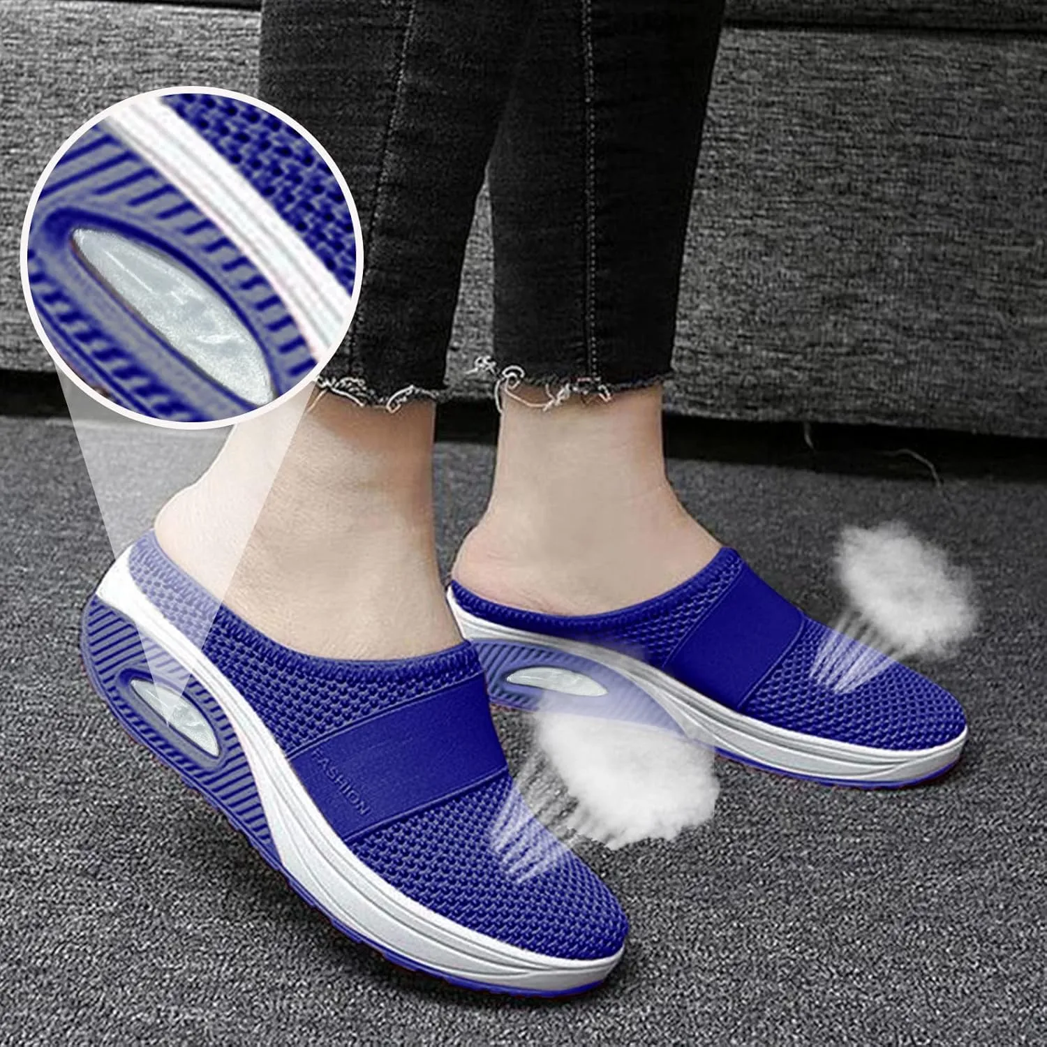Women Shoes Casual Women Loafers Comfortable Round Toe Flats ComfortableClosed Back Lightweight Breathable Christmas Shoes for Woman Flat Shoe