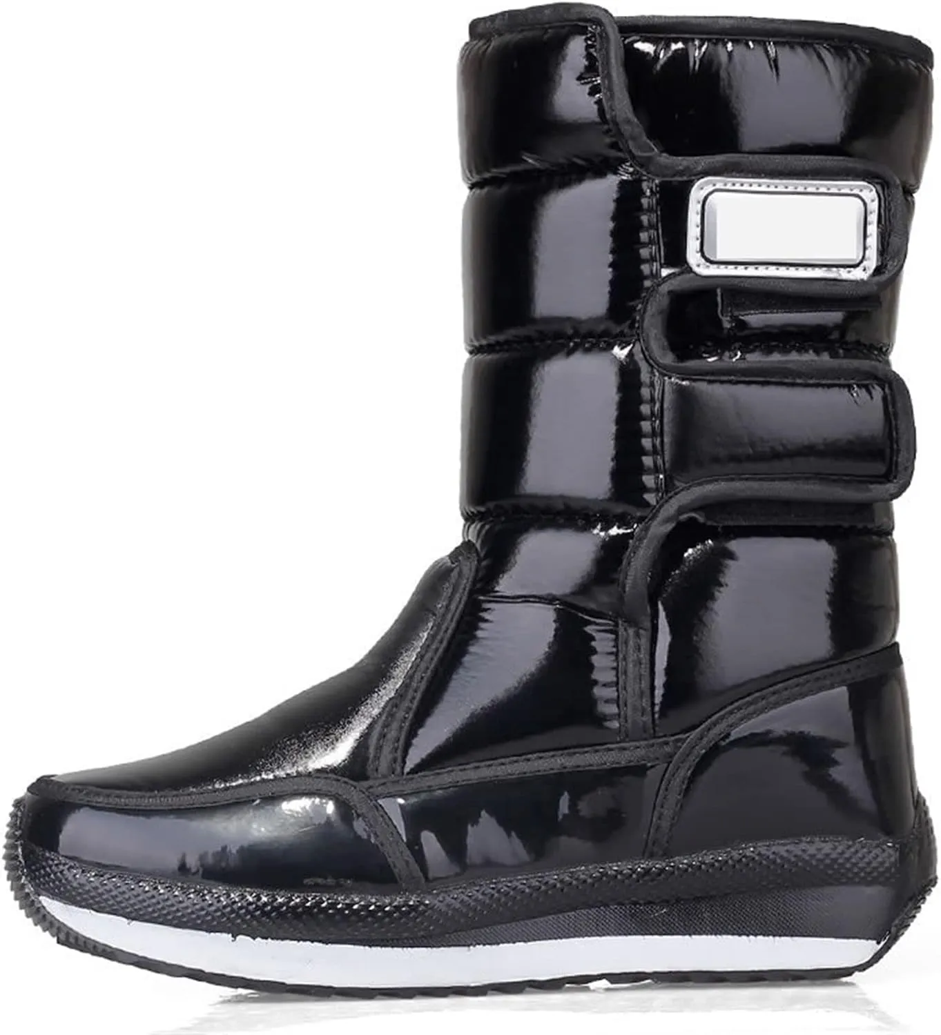 Womens Boots Women's winter snow boots plus velvet warm cotton women's shoes waterproof winter shoes anti-skid mid calf boots.