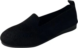 Womens Business Casual Shoes Casual Slip On Flat Shoes Comfortable Leather Driving Loafers Lightweight Work Shoes
