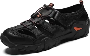 Women's Men Closed Toe Hiking Sandals Barefoot Walking Water Wading Shoes Comfort Non-slip Abrasion-Resistant Athletic Sport Outdoor Adventure Sandals Casual Beach Peep Toe Sandals