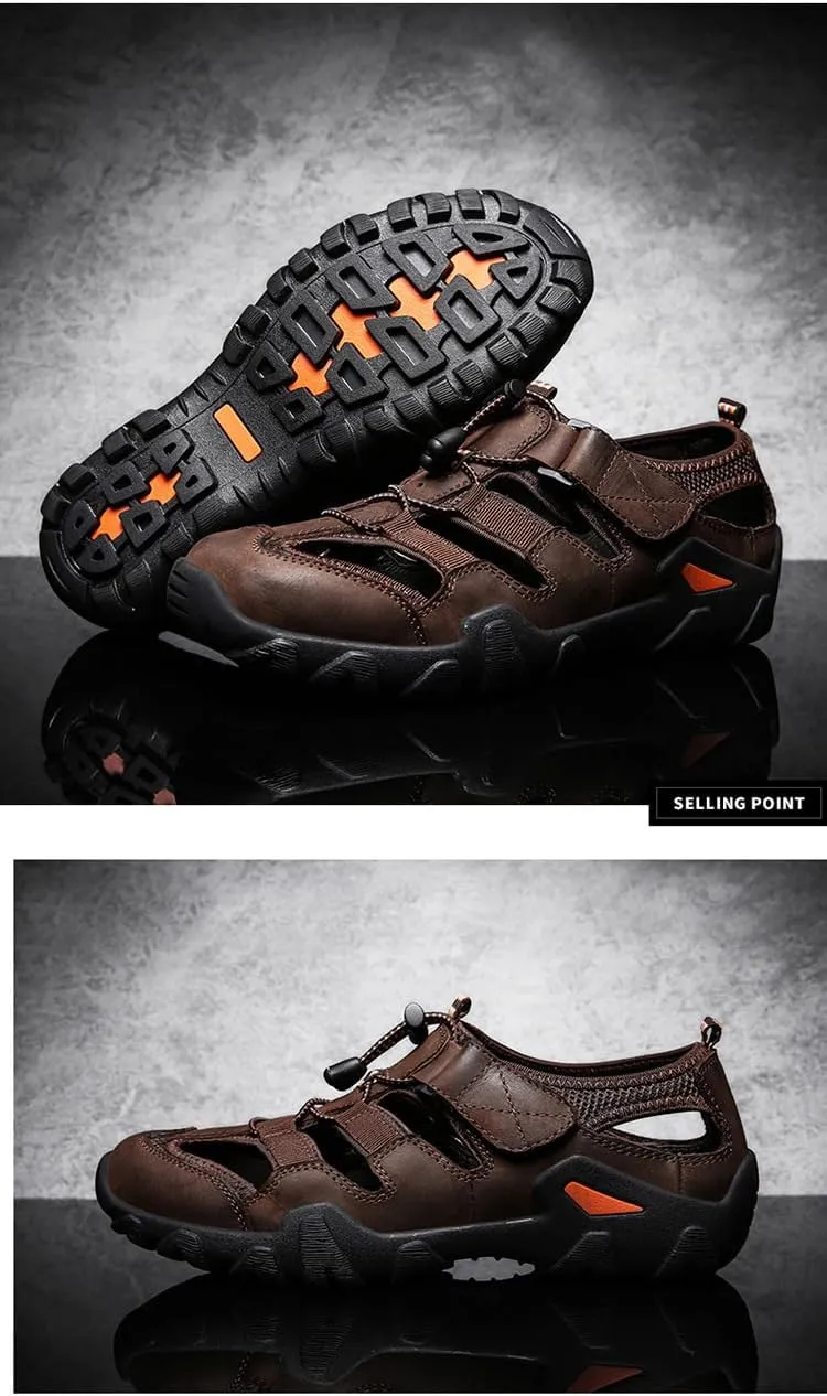 Women's Men Closed Toe Hiking Sandals Barefoot Walking Water Wading Shoes Comfort Non-slip Abrasion-Resistant Athletic Sport Outdoor Adventure Sandals Casual Beach Peep Toe Sandals