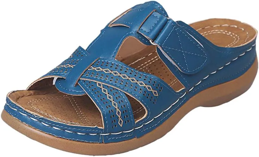 Women's Orthopedic Arch Support Sandals Comfort Walking Beach Flat Sandals Dressy Summer Comfortable Wedge Sandals Shoes