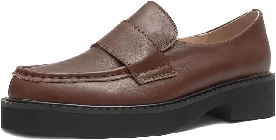 Women's Platform Leather Loafer