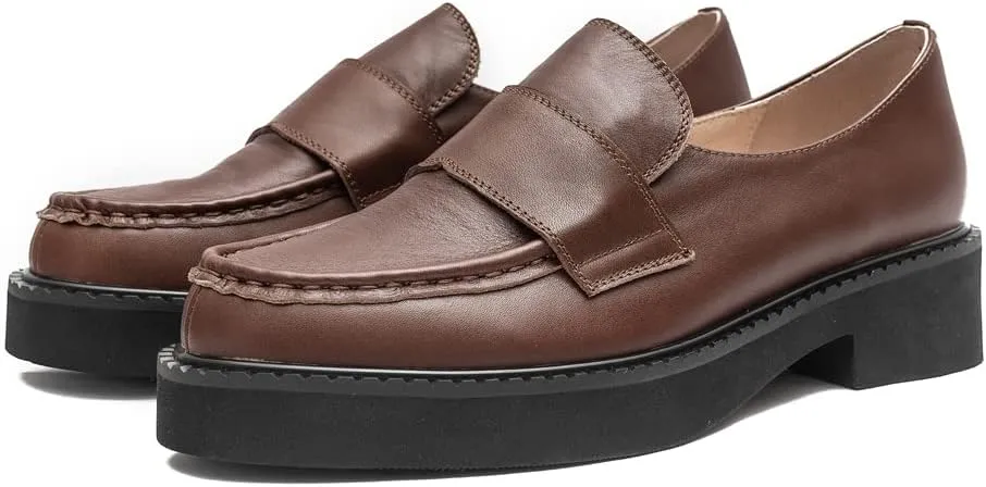 Women's Platform Leather Loafer