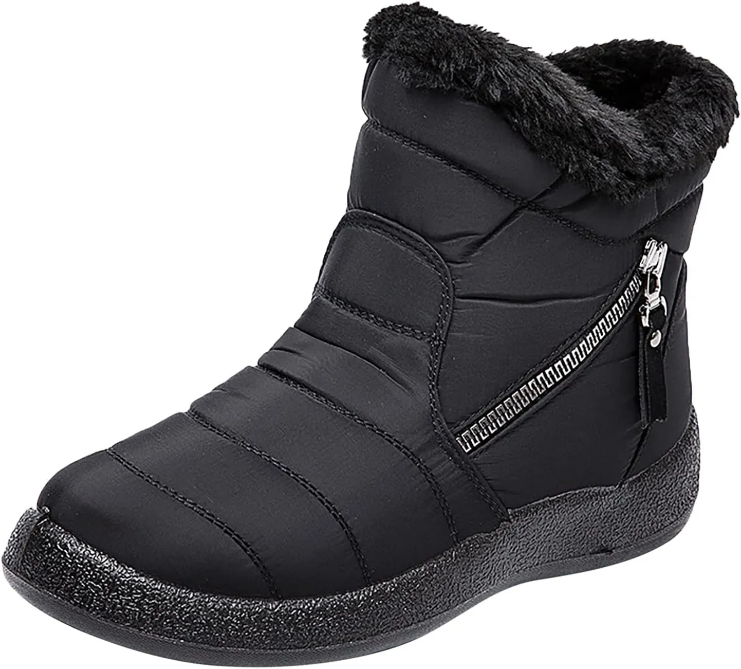 Womens Snow Boots Slip On Winter Boots for Ladies 2024 Womens Snow Boots Winter Fur Lined Ankle Boot Winter Boot for Elderly Women Wide Calf Boots for Women Mens Snow Booties