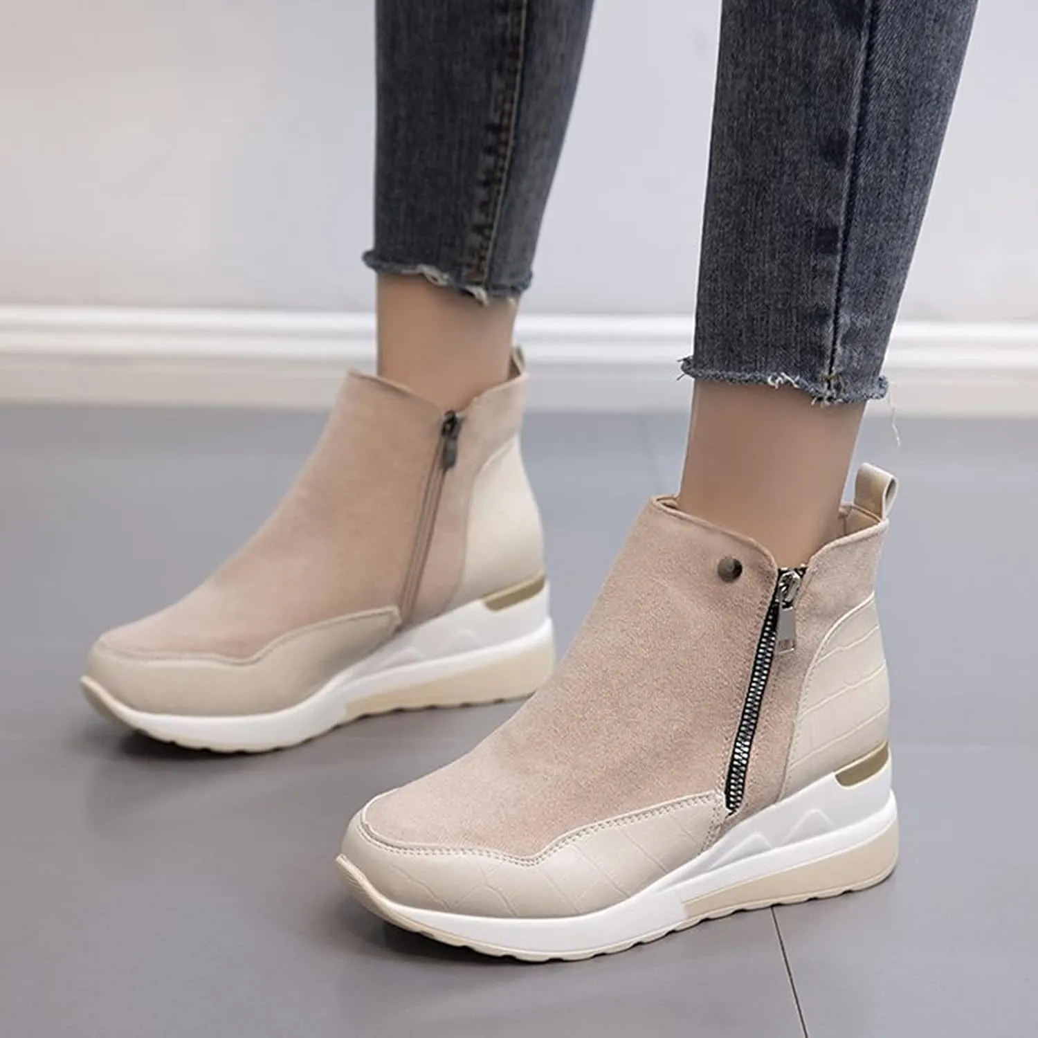 Womens Winter Boots Wide Width Woman Snow Shoes Womens Winter Snow Boots Comfortable Warm Slip On Womens Snow Boot Mens Running Shoes Men's Snow Booties
