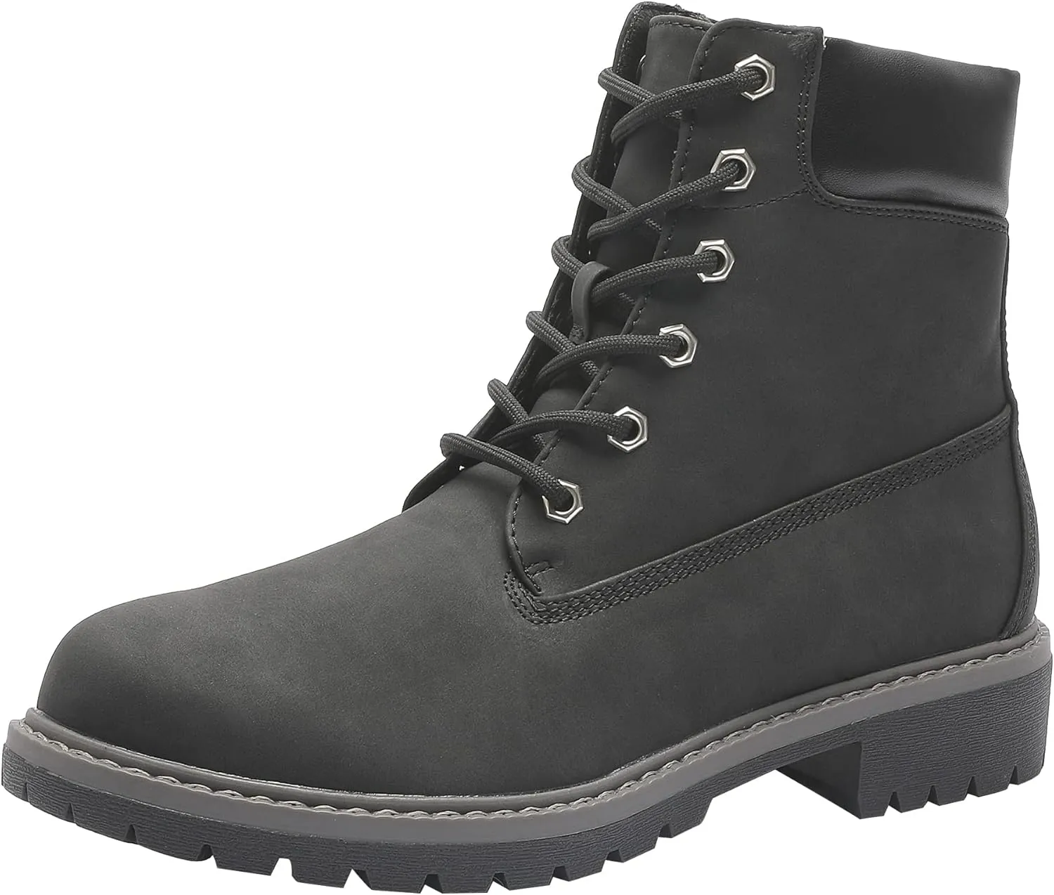 YZ Women's Durable Waterproof Work Boots Comfortable NonSlip Outdoor Hiking Boots with Padded Ankle Support
